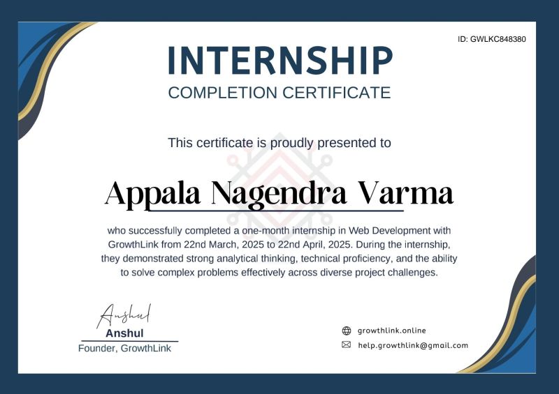 Full Stack Developer certificate